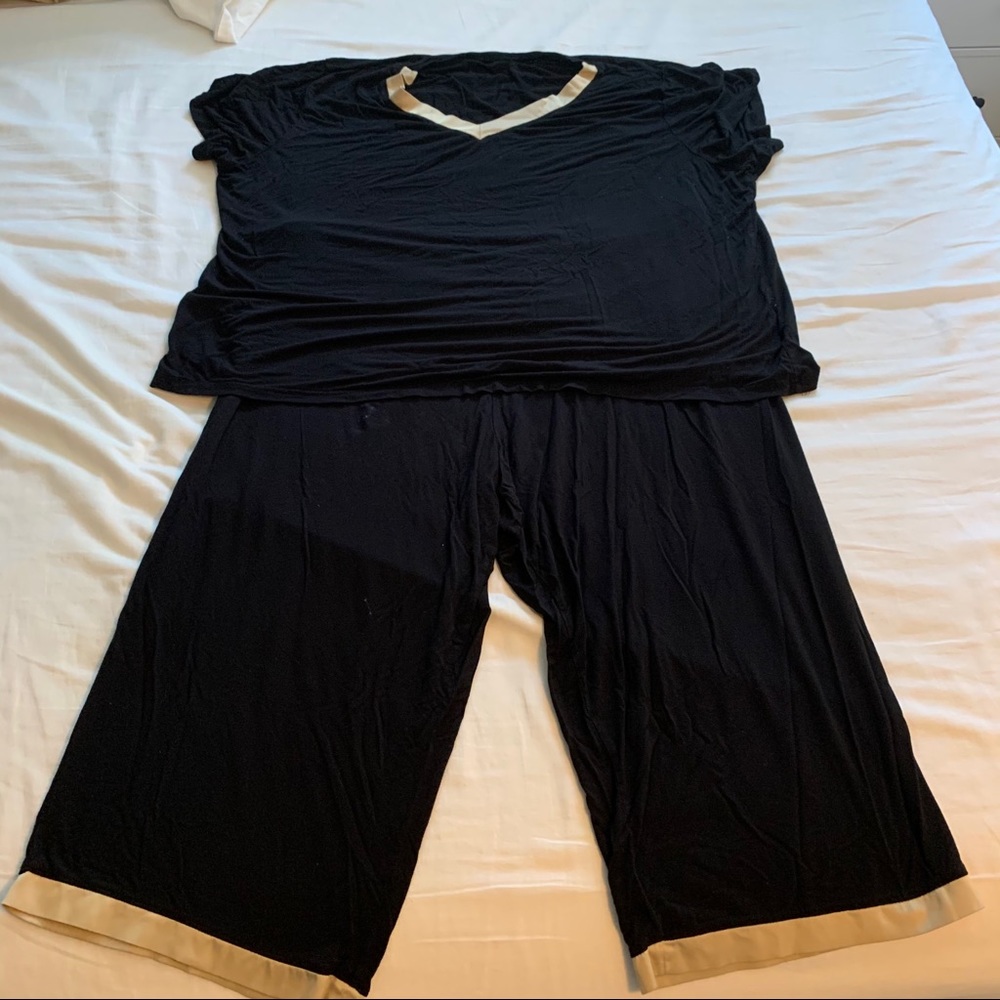 Latuza black matching pajamas set women’s 3X